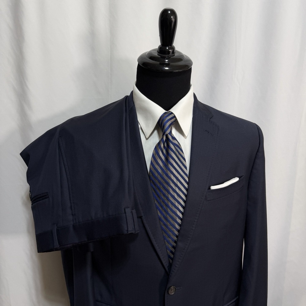 Ted Baker Endurance Jones Ct Suit Mens 44R 100% Wool Endurance Pants 40x31 Navy